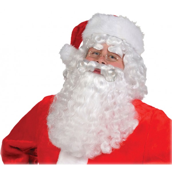 Perrque et Barbe Blanche De Père Noël - 840512-55