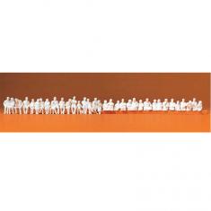 Modélisme HO Figurines : Passagers assis bus (36 figurines)