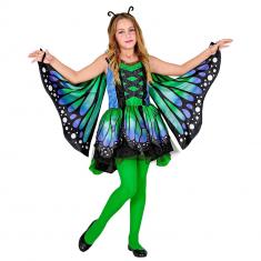 Déguisement papillon - vert/bleu- Fille