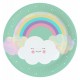 Miniature Platos Arco Iris y Nube x8