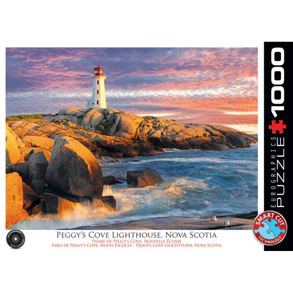 Puzzle 1000 pièces : Phare de Peggy's Cove, Nouvelle-Ecosse - EuroG-6000-5437