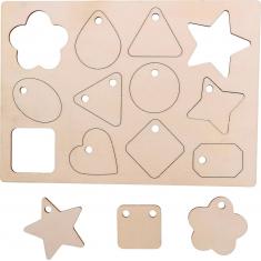 Wooden Christmas Pendants 36 pcs