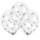 Miniature Transparent spider balloons - Halloween x6