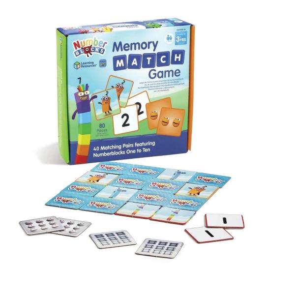 Juego de memoria de bloques numéricos - Learning-HM95399-UK