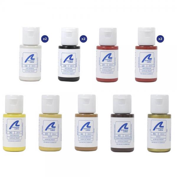 Peintures pour Maquette en bois Santísima Trinidad 12x20ml - Artesania-277PACK30