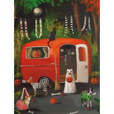 500-piece puzzle: Halloween dogs