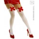 Miniature Bas Blanc - Noeud Rouge