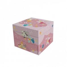 Musical Jewelry Box Cube - Princesses