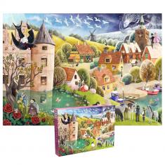 Puzzle 1000 piezas : HOGAR DE CUENTOS DE HADAS