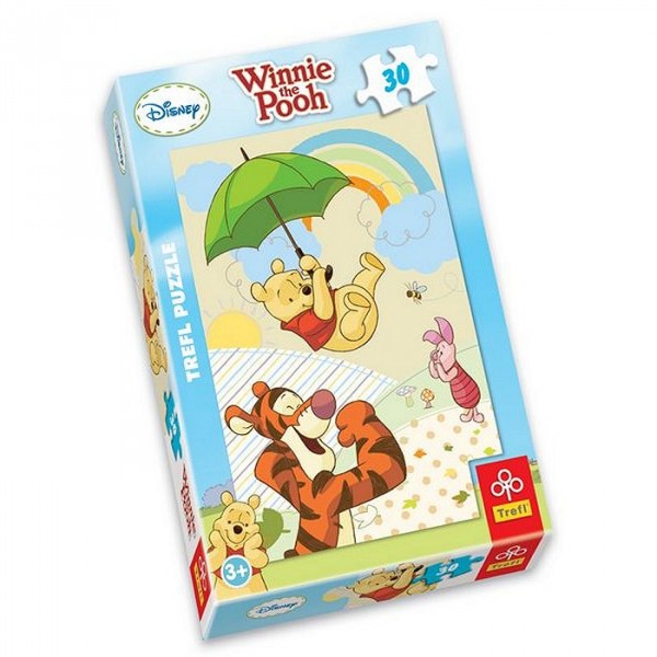 Puzzle 30 pièces - Winnie l'ourson : Dansons sous la pluie - Trefl-18154
