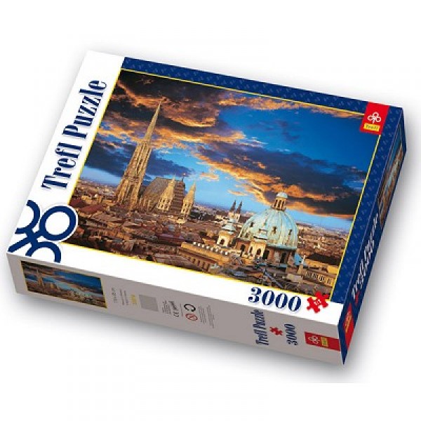 Puzzle 3000 pièces - Une nuit à Vienne - Trefl-33016