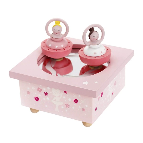 Boîte à Musique en bois : Ballerine Rose - Trousselier-S95025