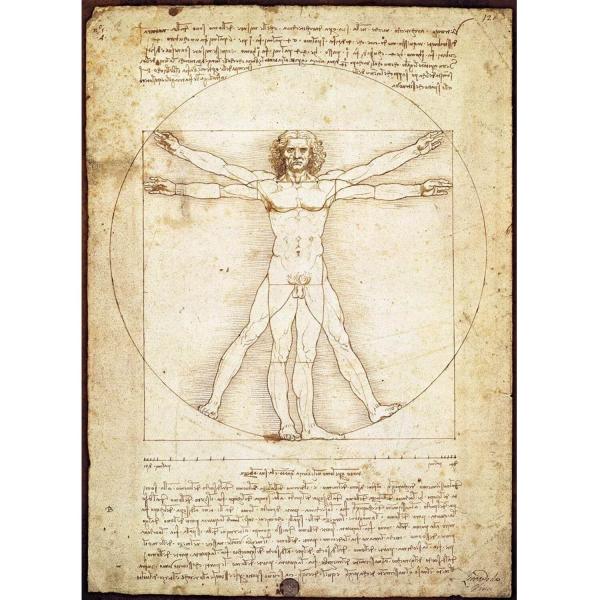 Puzzle 1000 pièces : L'homme de Vitruve - EuroG-6000-5098
