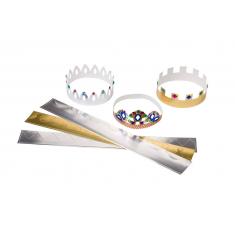 Metallic Kronen 12er Set