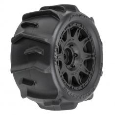 Pneus avant/arrière Dumont MTD 12 mm Black Raid (4) 1/18 : Granite GROM
