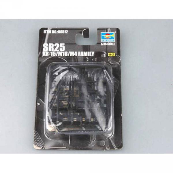 Accessoires militaires : Sélection d'armes à feu SR25 Famille des AR-15/M16/M4 - Trumpeter-TR00512