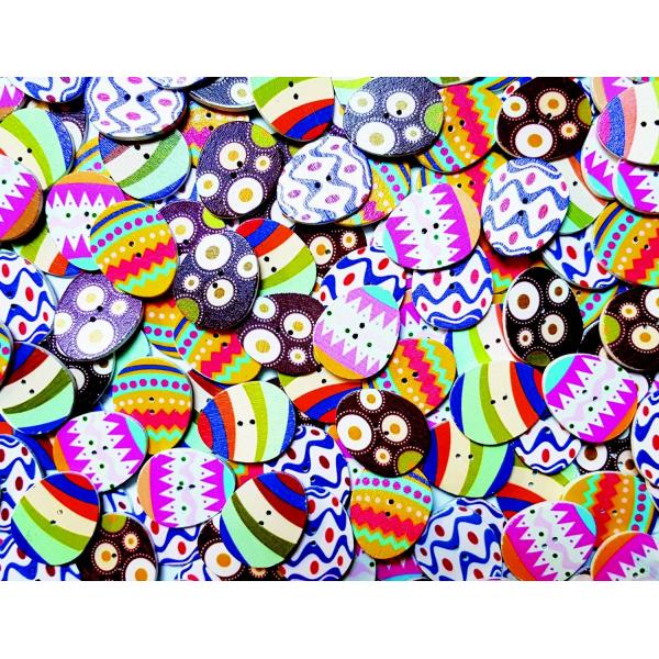 Botones de huevo de colores, juego de 25 - Eduplay-370134