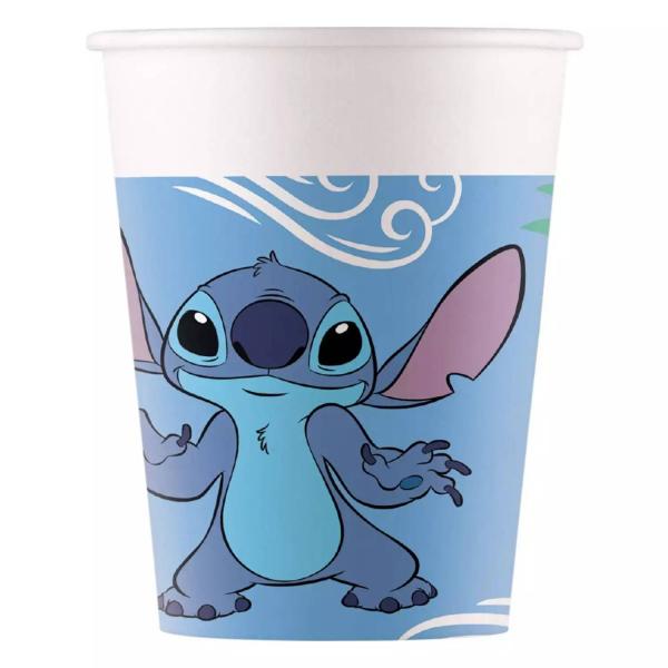 Set of 8 25 cl paper cups - Stitch - LSTI96795