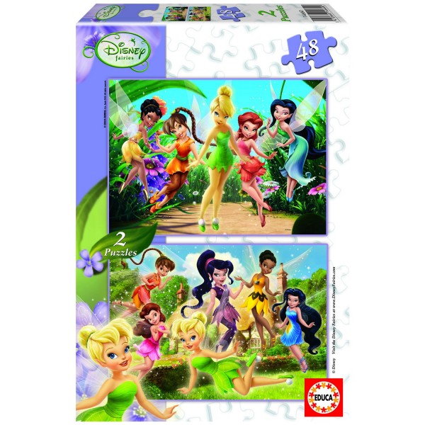 Puzzle 2 x 48 pièces - Disney Fairies - Educa-14660