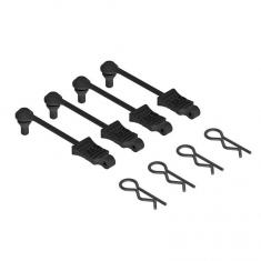 AR390165 - Retiens Clip Carrosserie 1/10 Scale Noir (4)