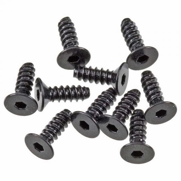AXA0413  -Hex Sckt Tapping Flat Hd M2.6x8mm Blk(10) - AXA0413-AXIC0008