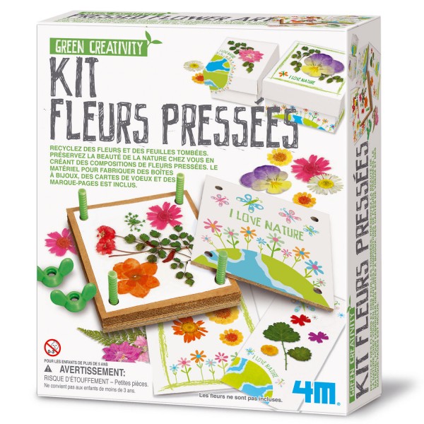 Kit de fabrication Green Creativity : Fleurs pressées - 4M-5664567