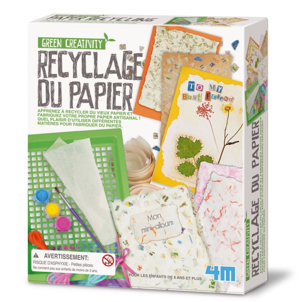 Kit de fabrication Green Creativity : Recyclage du papier - 4M-5664562