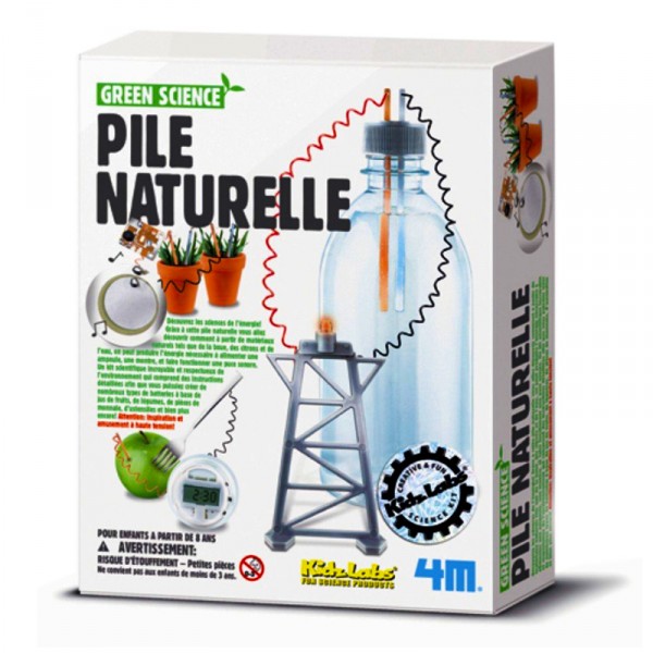 Kit de réalisation Green Science : Pile naturelle - 4M-5663261