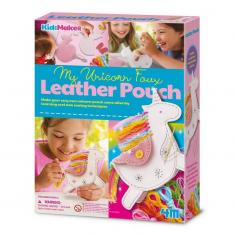 KidzMaker: POCHE EN FAUX CUIR - MA LICORNE