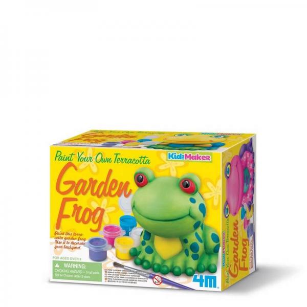 KidzMaker: PEINDRE VOTRE PROPRE GRENOUILLE DE JARDIN EN TERRE CUITE - 4M-5604782