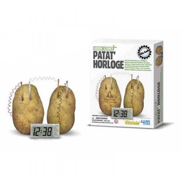 Kit de fabrication Green Science : Patat'Horloge - 4M-5663275