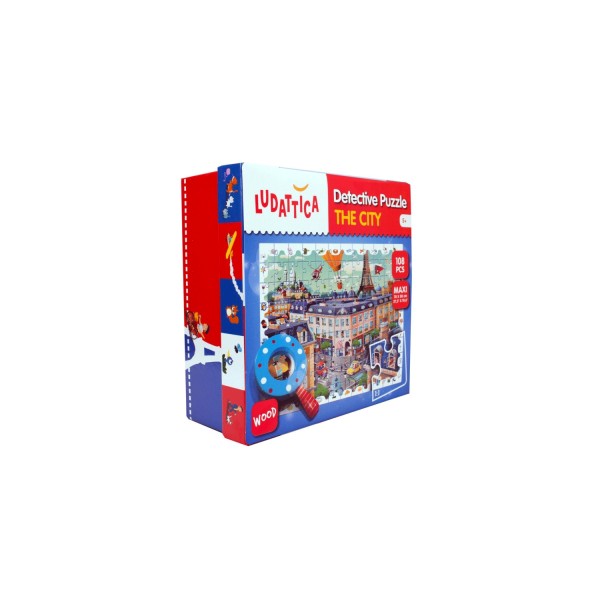 Puzzle 108 pièces : Détective Puzzle - La ville - Paris - Ludattica-52462