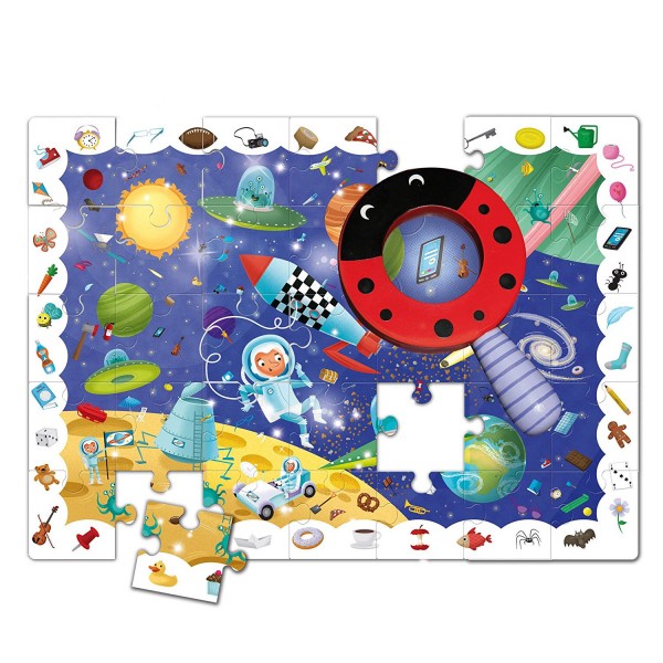 Puzzle 35 pièces : Détective dans l'Espace - Ludattica-46959