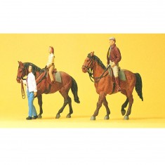 Modélisme HO : Figurines - Chevaux et cavaliers