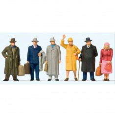 HO Modellbau: Figuren - stehende Reisende - 1:45