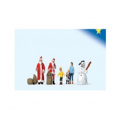 Modellbau: Figuren: Weihnachtsmann und Kinder