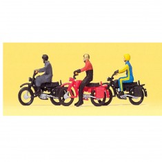 Fabricación de Maquetas HO: Figuras: 3 ciclistas