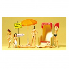 Modélisme HO : Figurines : A la plage des nudistes !