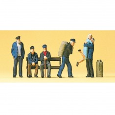HO Modellbau: Figuren: Warten und Wiedersehen am Kai