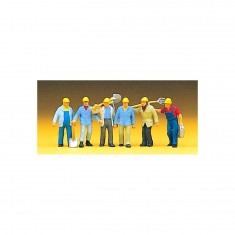 Fabricación de Maquetas HO: Figuras: trabajadores ferroviarios