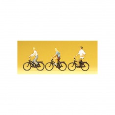 HO-Modellbau: Figuren: Junge Leute auf dem Fahrrad
