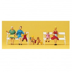 HO model making: Figurines: Moms with children