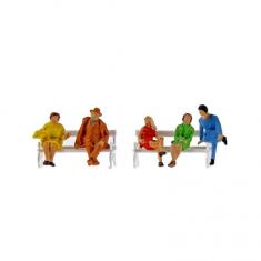 Figuras de fabricación de Maquetas HO: Figuras sentadas