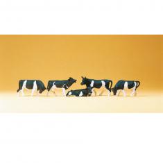 Figuras de fabricación de Maquetas HO: vacas