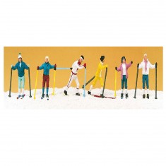 HO model making: Figures - Cross-country skiers