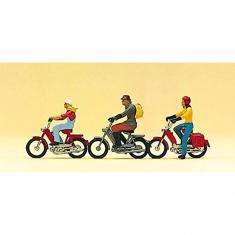 Modélisme HO Figurines : Motocyclistes