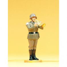 Standing Musician Soldier Figurine