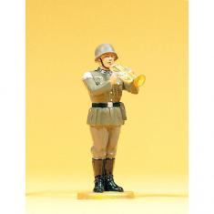 Stehende Musiker-Soldat-Figur