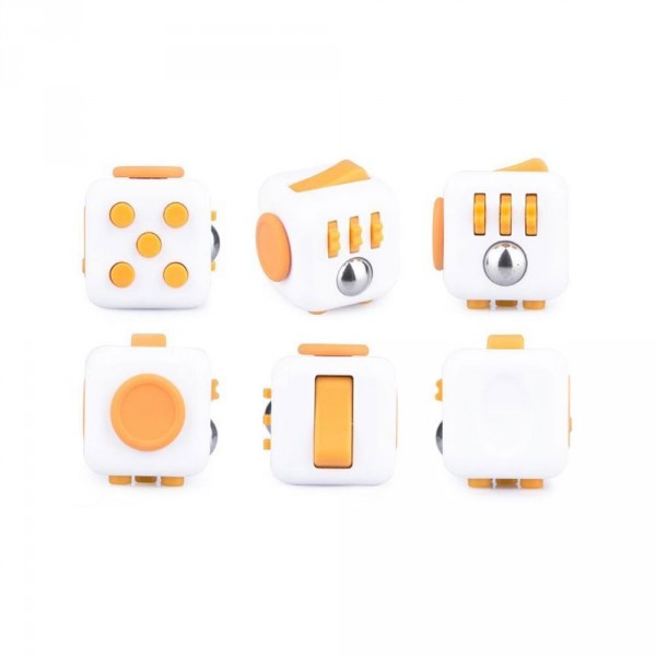 Anti-stress : Fidget Cube - Orange et Blanc - EuroToys-34557