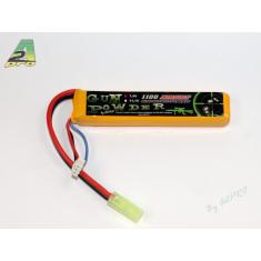 Gun Powder 1100 7,4V - 1 stick Accu lipo Airsoft A2PRO